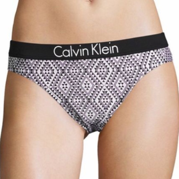 NWT patterned Calvin Klein two-piece bikini - Picture 2 of 8